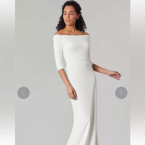 NWT Kleinfeld Kollection Bridal‎ off the Shoulder Wedding Dress Sz 14 $600 - Picture 1 of 10